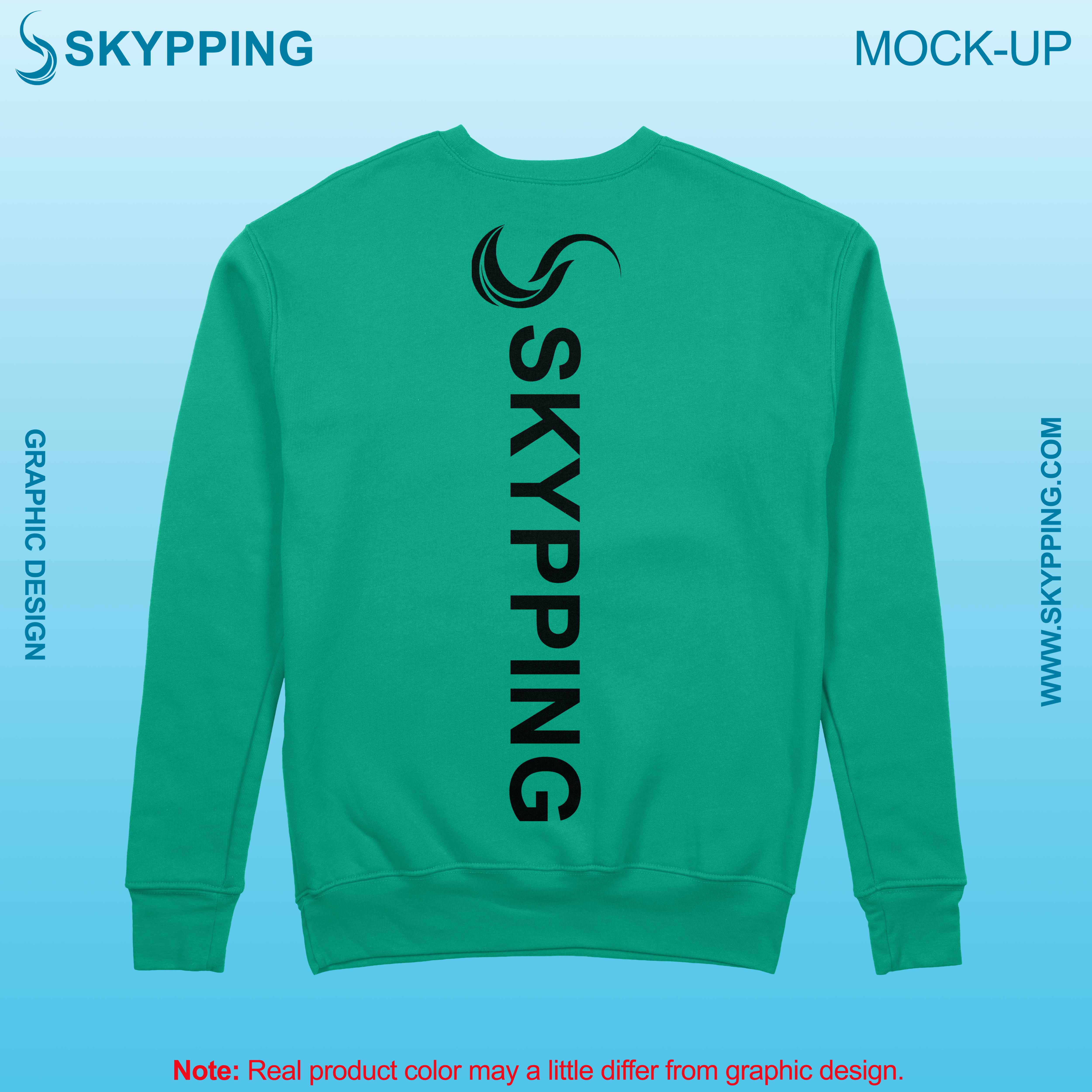 Sweatshirt with set-in style sleeve